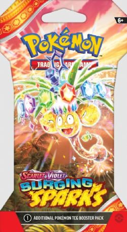 CARTES DE POKÉMON - SLEEVED POKEMON SV8 SURGING SPARKS PACK ASST